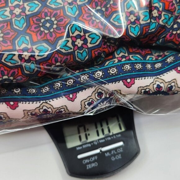 Boho V-Neck Plunge Summer Dress Kimono Sleeve Pockets Multi-Color Print - Picture 13 of 14